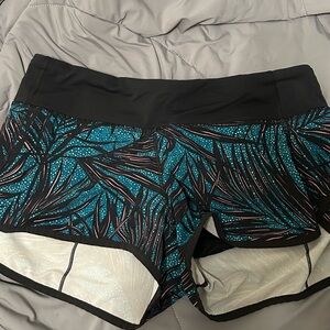 Lululemon Athletica Black and Blue Athletic Shorts